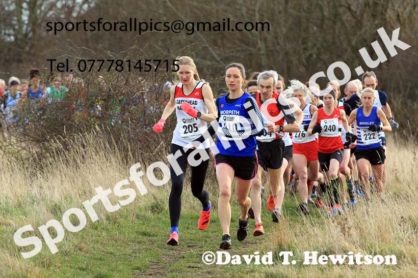 Womens and mens 35 to 65 plus, 2022 NEMAA Open Cross Country Champs., Wallsend, Tyne and Wear. Photo: David T. Hewitson/Sports for All Pics
